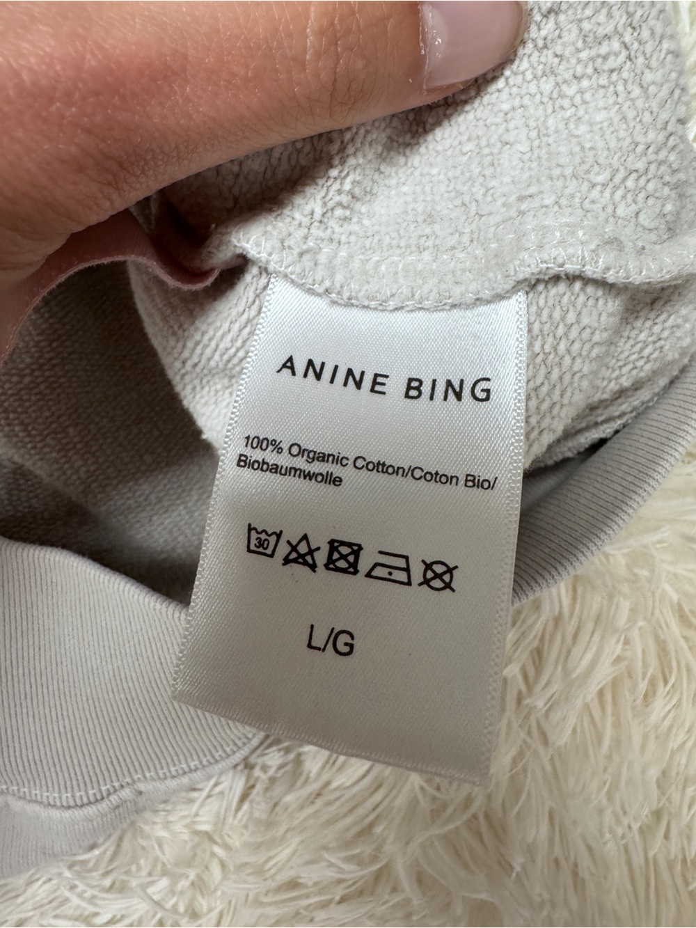 Anime Bing Cotton Tiger Pullover Sweatshirt – Women’s Large, Cream - Picture 6 of 7